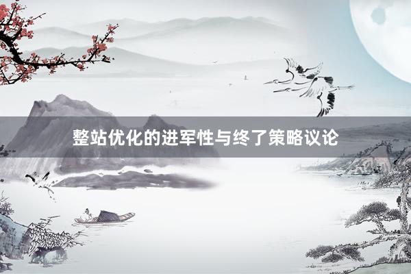 整站优化的进军性与终了策略议论